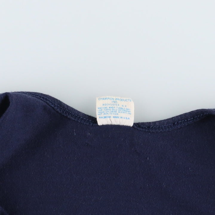 70'S Champion Bar Tag College Notre Dame University Tank Top, Women's Size S (Equivalent), Vintage polyester navy blue type Vintage Second Hand