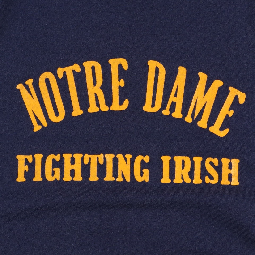 70'S Champion Bar Tag College Notre Dame University Tank Top, Women's Size S (Equivalent), Vintage polyester navy blue type Vintage Second Hand