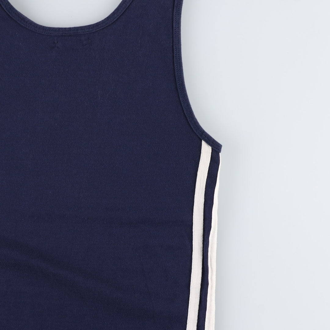 70'S Champion Bar Tag College Notre Dame University Tank Top, Women's Size S (Equivalent), Vintage polyester navy blue type Vintage Second Hand