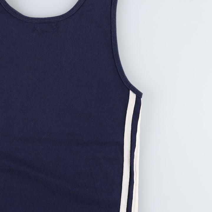 70'S Champion Bar Tag College Notre Dame University Tank Top, Women's Size S (Equivalent), Vintage polyester navy blue type Vintage Second Hand