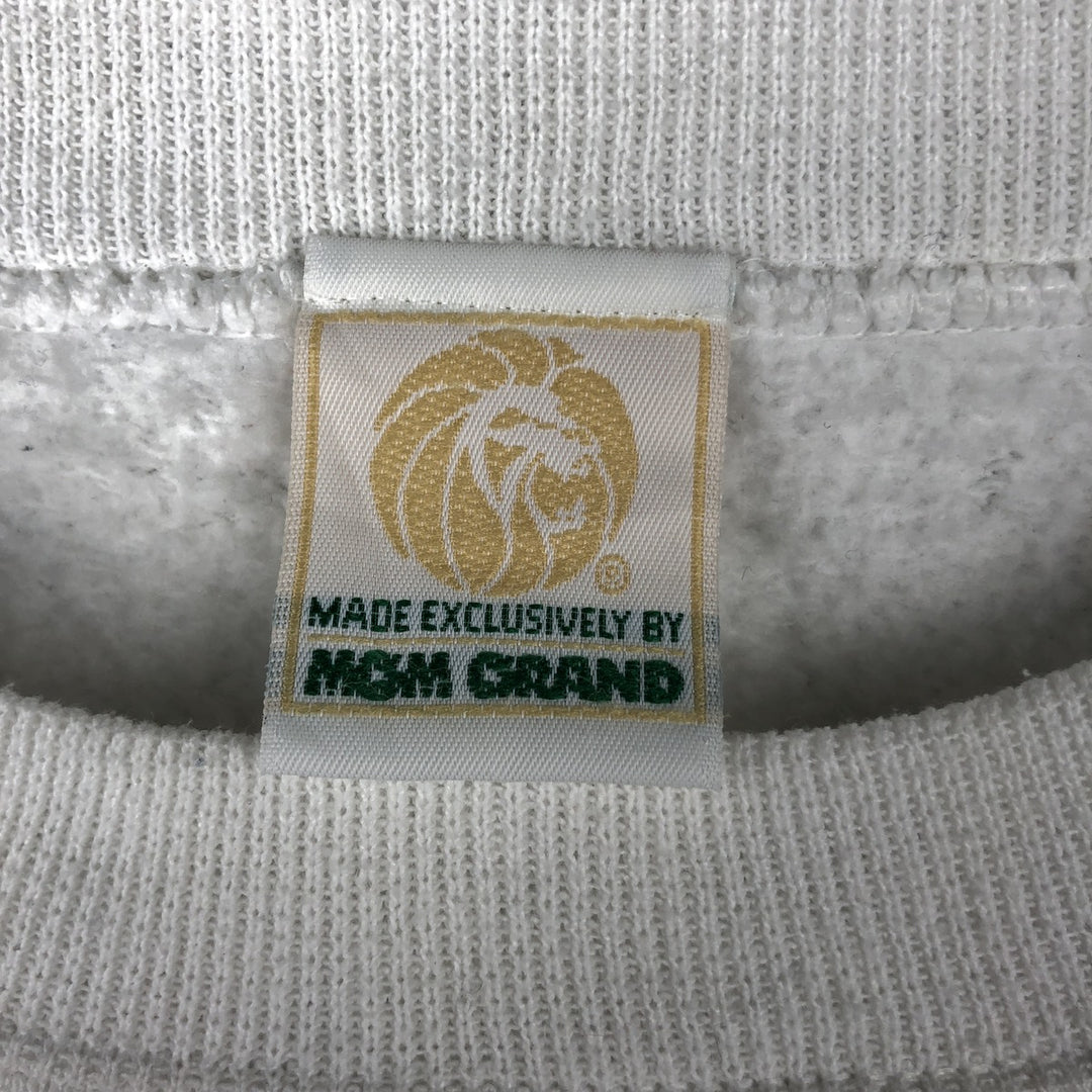 90'S MGM GRAND Betty Boop Character Sweatshirt, Made in USA, Women's XXL equivalent, Vintage cotton white type Vintage Second Hand