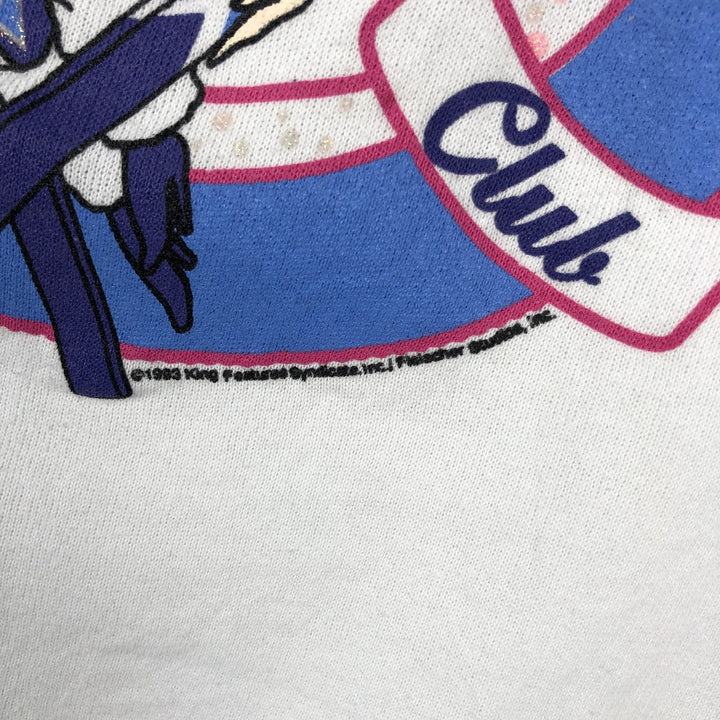 90'S Tultex Betty Boop Character Sweatshirt, Made in USA, Women's Size L (Equivalent), Vintage cotton white type Vintage Second Hand