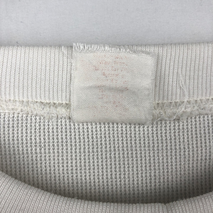 MICKEY MOUSE Large Print Character Sweatshirt (Women's Size XL) unclear white type Vintage Second Hand