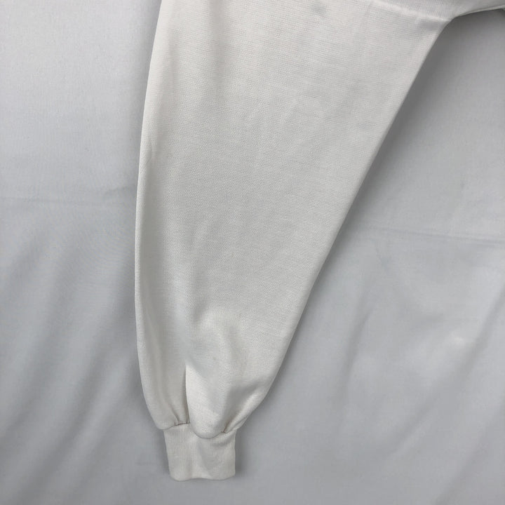 MICKEY MOUSE Large Print Character Sweatshirt (Women's Size XL) unclear white type Vintage Second Hand