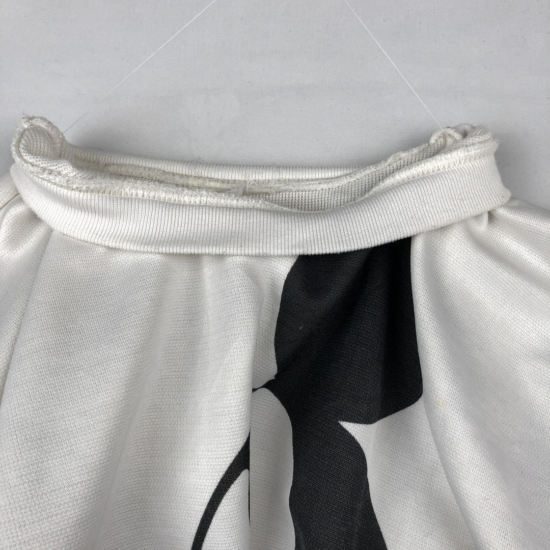 MICKEY MOUSE Large Print Character Sweatshirt (Women's Size XL) unclear white type Vintage Second Hand