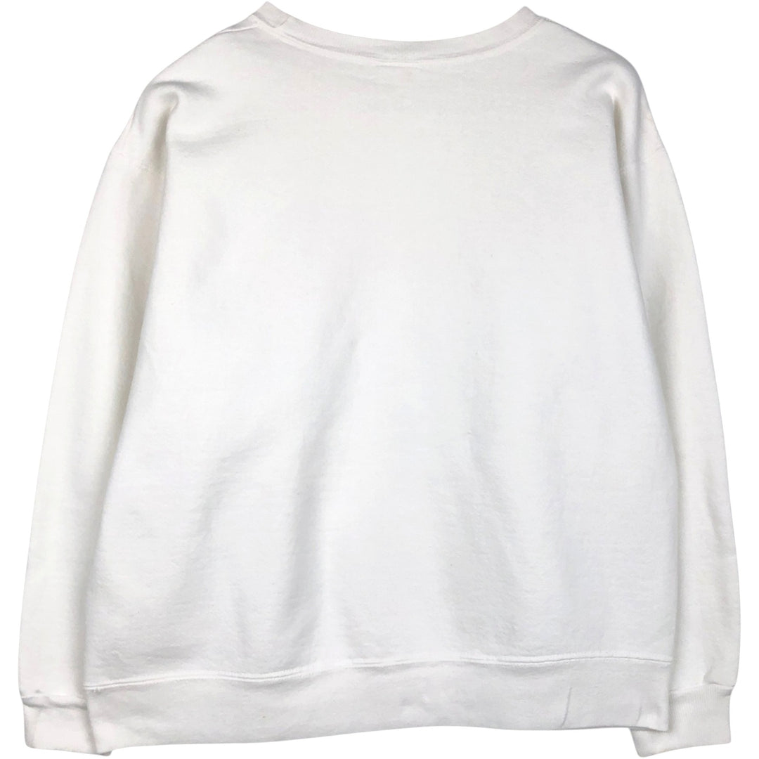 ~90'S Esprit floral sunflower pattern printed sweatshirt, women's size L equivalent, vintage. unclear white type Vintage Second Hand