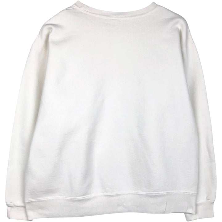 ~90'S Esprit floral sunflower pattern printed sweatshirt, women's size L equivalent, vintage. unclear white type Vintage Second Hand