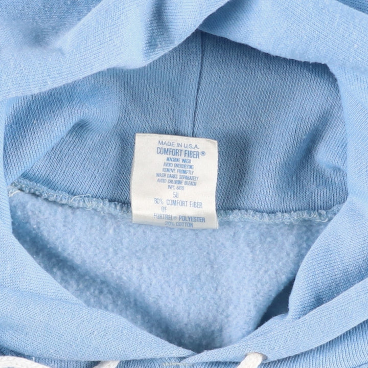 1980'S Wrangler sweatshirt pullover hoodie, made in USA, women's size M equivalent, vintage. polyester Blue type light blue Vintage Second Hand
