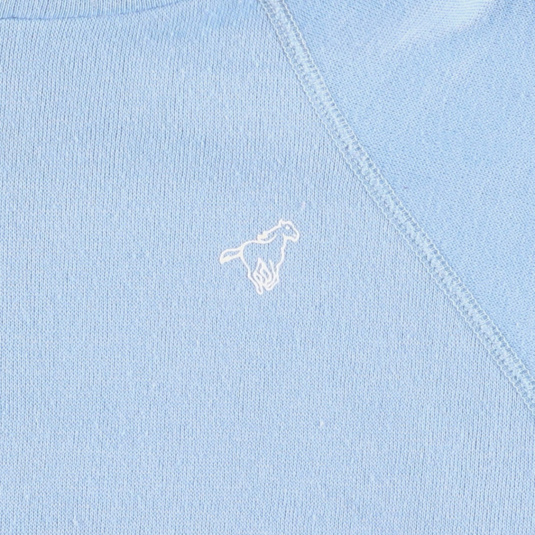 1980'S Wrangler sweatshirt pullover hoodie, made in USA, women's size M equivalent, vintage. polyester Blue type light blue Vintage Second Hand