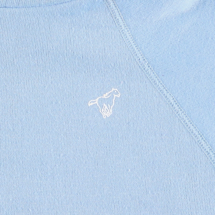 1980'S Wrangler sweatshirt pullover hoodie, made in USA, women's size M equivalent, vintage. polyester Blue type light blue Vintage Second Hand