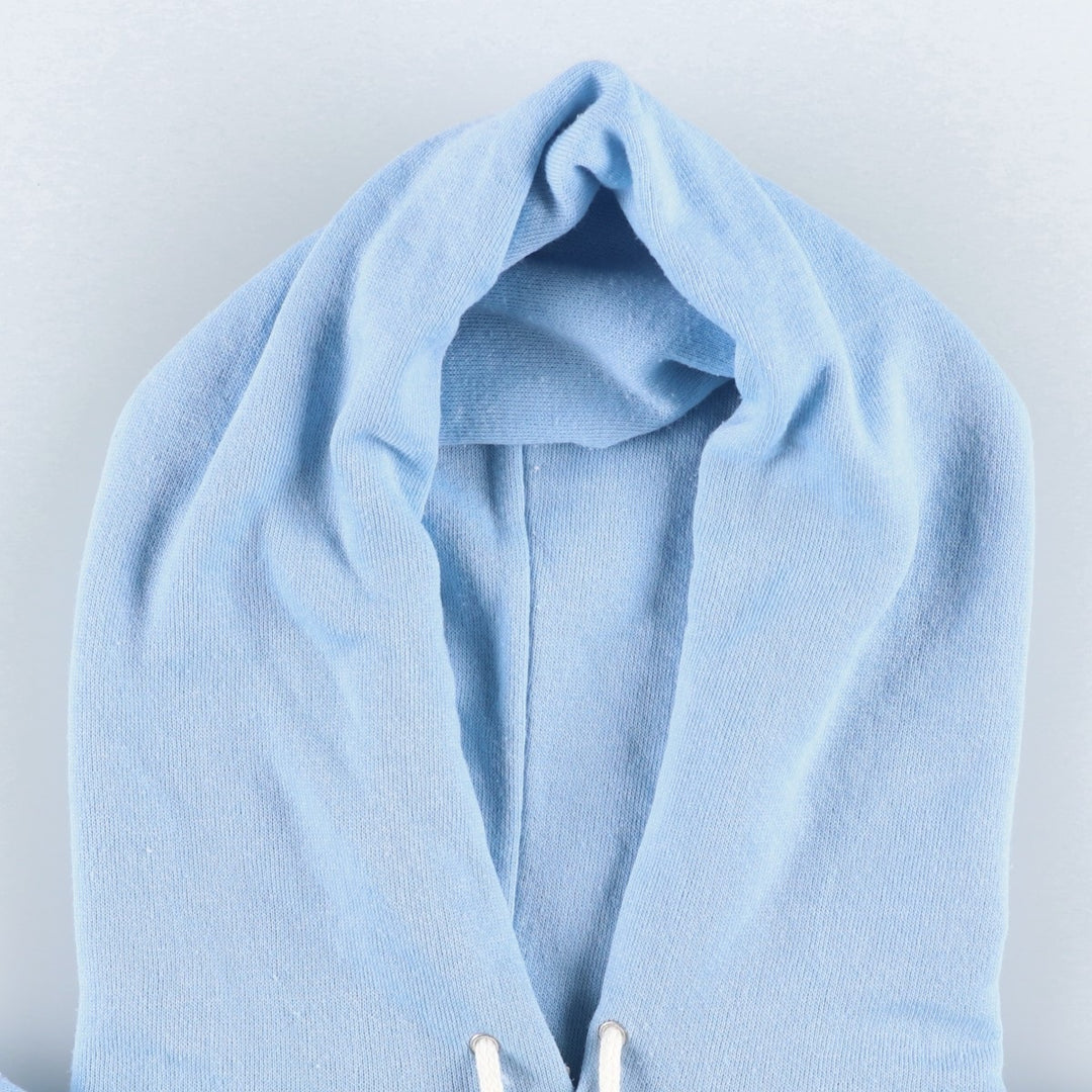 1980'S Wrangler sweatshirt pullover hoodie, made in USA, women's size M equivalent, vintage. polyester Blue type light blue Vintage Second Hand