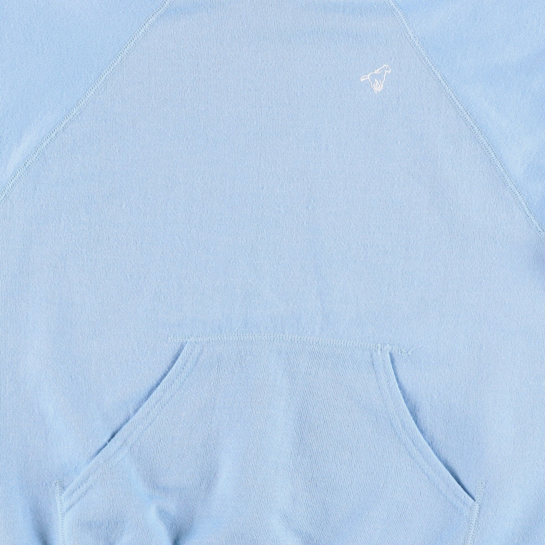 1980'S Wrangler sweatshirt pullover hoodie, made in USA, women's size M equivalent, vintage. polyester Blue type light blue Vintage Second Hand