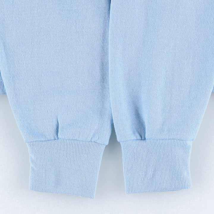 1980'S Wrangler sweatshirt pullover hoodie, made in USA, women's size M equivalent, vintage. polyester Blue type light blue Vintage Second Hand
