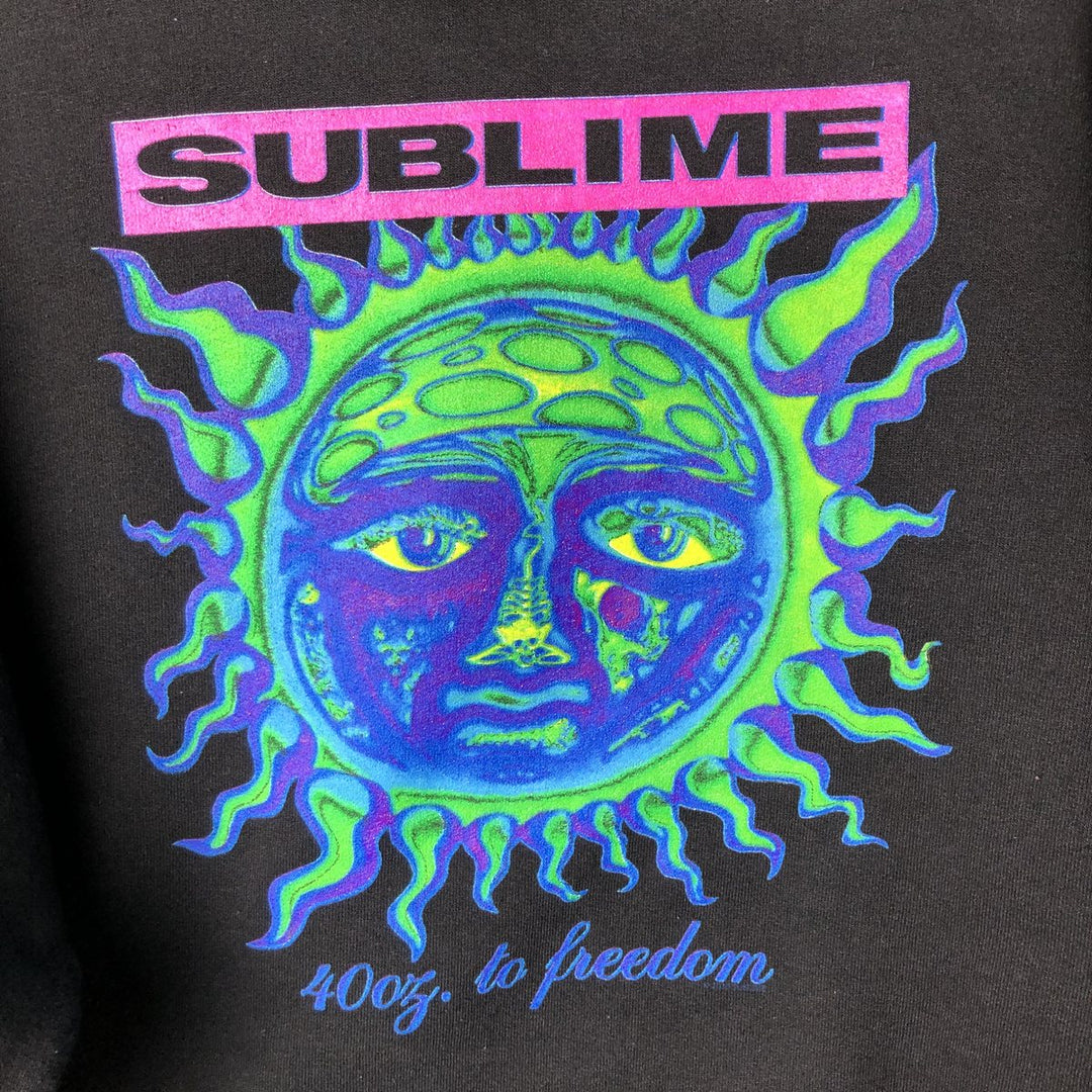 Hanes SUBLIME Band Sweat Pullover Hoodie, Men's Size L (approx.) cotton black type Vintage Second Hand