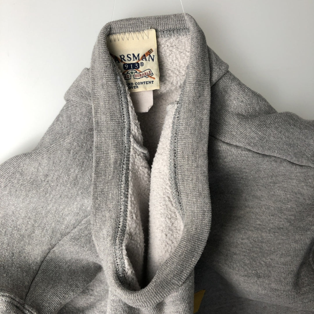 90'S OARSMAN USNAVY Military Logo Sweatshirt, Men's Size M (Equivalent), Vintage cotton gray type Vintage Second Hand