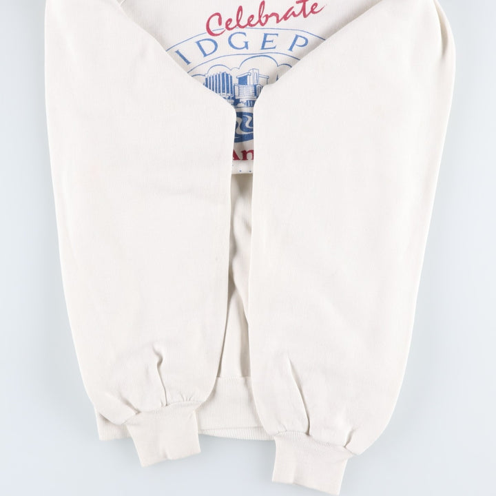 80'S Sportswear Printed Sweatshirt, Women's Size L (approx.), Vintage polyester white type Vintage Second Hand