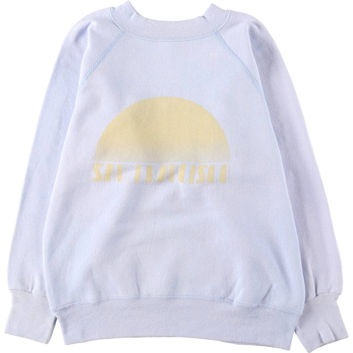 ULTRA SWEATS Sweatshirt, Made in USA, Men's Size S (equivalent), Vintage unclear Blue type light blue Vintage Second Hand