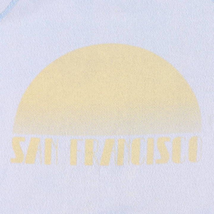 ULTRA SWEATS Sweatshirt, Made in USA, Men's Size S (equivalent), Vintage unclear Blue type light blue Vintage Second Hand