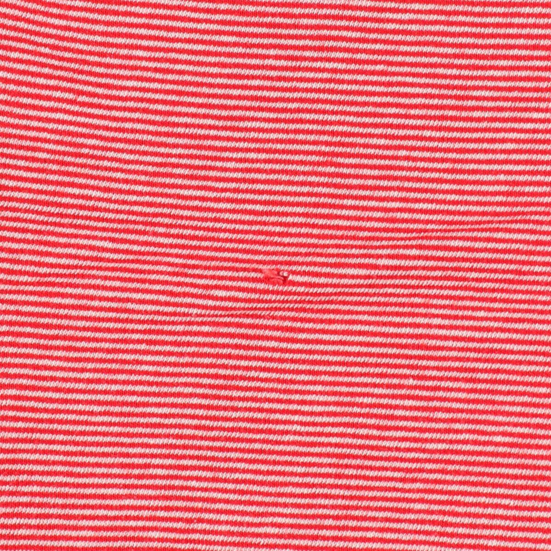 70s-80'S Velva Sheen striped pattern sweatshirt, made in USA, women's size M equivalent, vintage. cotton white type Vintage Second Hand