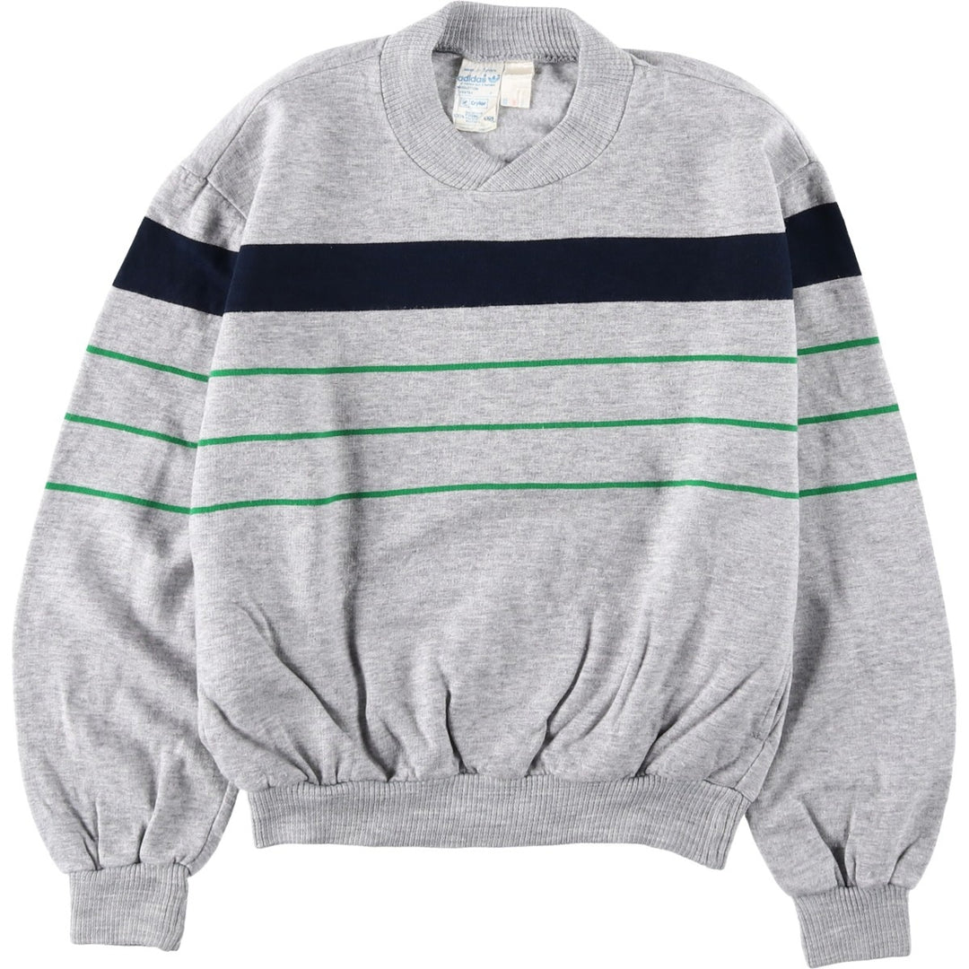 Vintage 70s-80'S Adidas VENTEX ATP sweatshirt/trainer, women's size M (approx.). acrylic gray type Vintage Second Hand