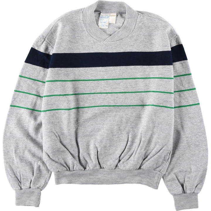 Vintage 70s-80'S Adidas VENTEX ATP sweatshirt/trainer, women's size M (approx.). acrylic gray type Vintage Second Hand