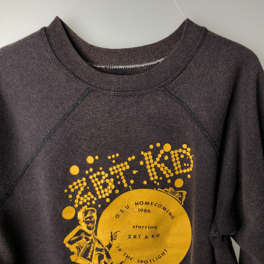 1980'S Ohio State College Sweatshirt, Women's Size M (approx.), Vintage unclear black type Vintage Second Hand
