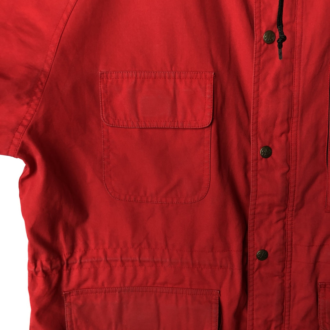 80s-90'S Eddie Bauer Black Tag Mountain Parka Shell Jacket Men's XL Size Vintage polyester red type Vintage Second Hand