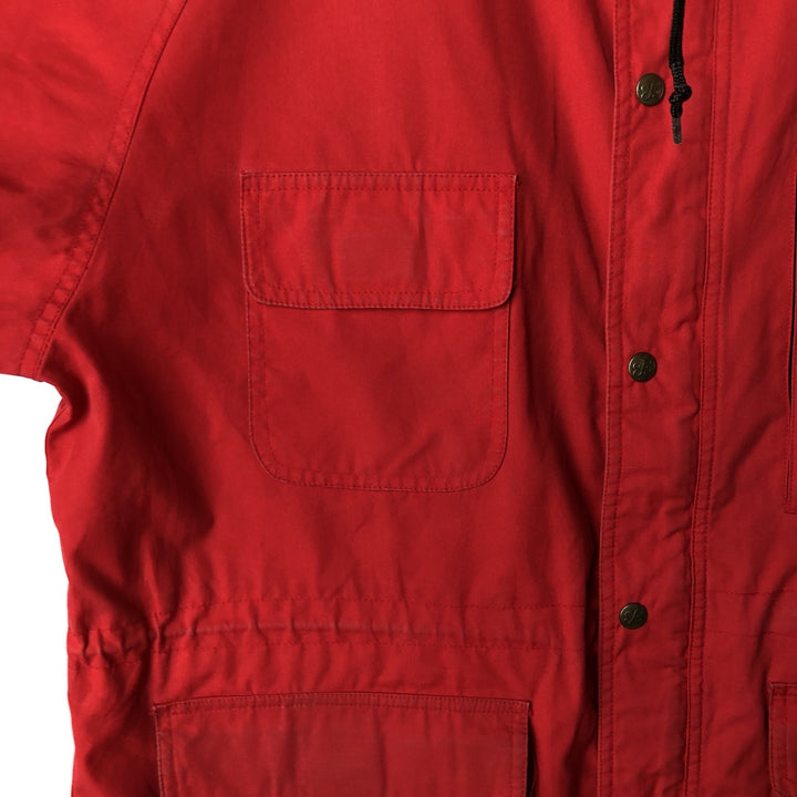 80s-90'S Eddie Bauer Black Tag Mountain Parka Shell Jacket Men's XL Size Vintage polyester red type Vintage Second Hand