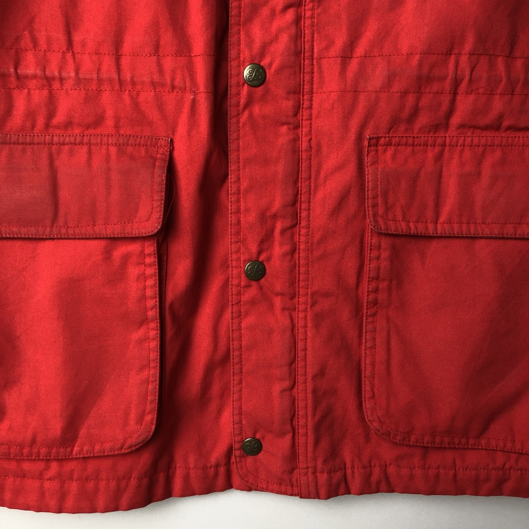 80s-90'S Eddie Bauer Black Tag Mountain Parka Shell Jacket Men's XL Size Vintage polyester red type Vintage Second Hand