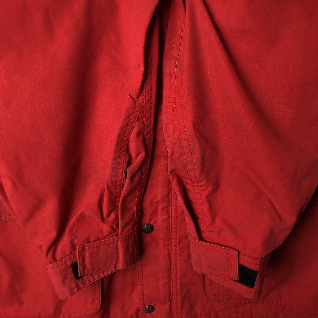80s-90'S Eddie Bauer Black Tag Mountain Parka Shell Jacket Men's XL Size Vintage polyester red type Vintage Second Hand