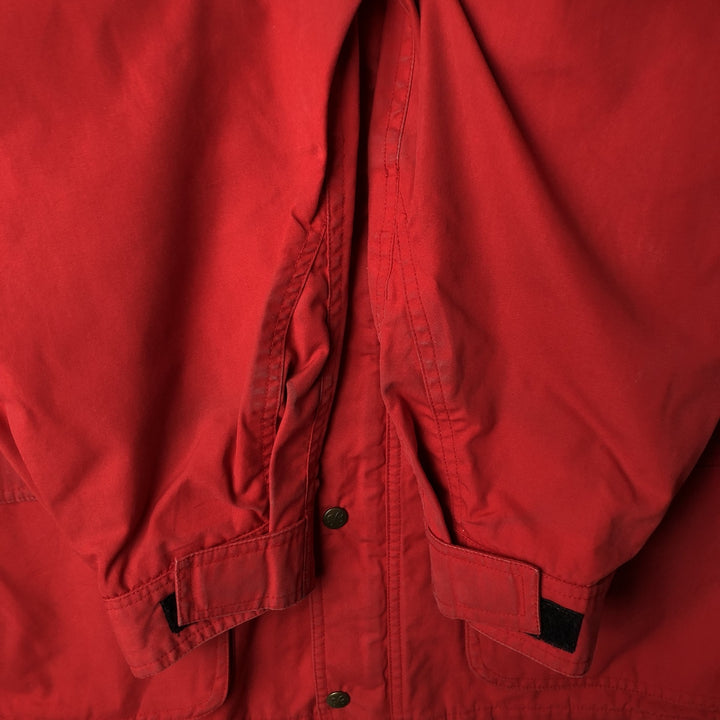 80s-90'S Eddie Bauer Black Tag Mountain Parka Shell Jacket Men's XL Size Vintage polyester red type Vintage Second Hand