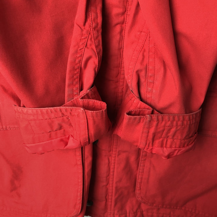 80s-90'S Eddie Bauer Black Tag Mountain Parka Shell Jacket Men's XL Size Vintage polyester red type Vintage Second Hand