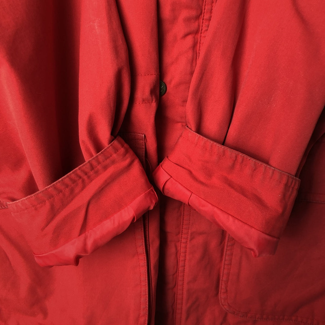 80s-90'S Eddie Bauer Black Tag Mountain Parka Shell Jacket Men's XL Size Vintage polyester red type Vintage Second Hand