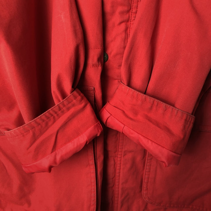 80s-90'S Eddie Bauer Black Tag Mountain Parka Shell Jacket Men's XL Size Vintage polyester red type Vintage Second Hand