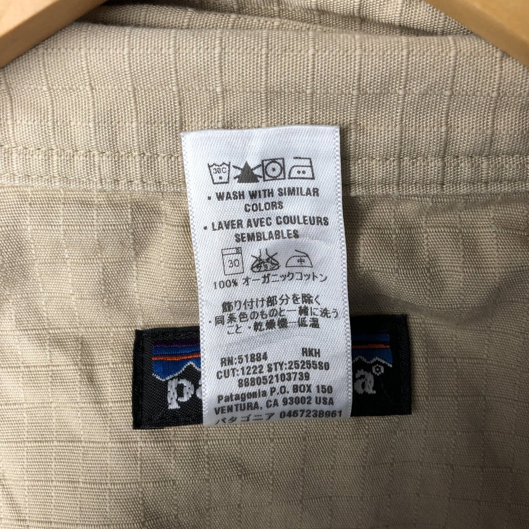 2000'S Patagonia Soaring Jacket 25255S0 Ripstop Cotton Jacket Men's Size M (approx.) Organic cotton Beige type Vintage Second Hand