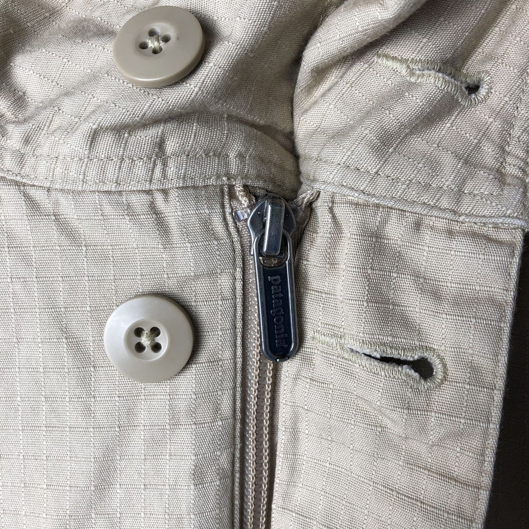 2000'S Patagonia Soaring Jacket 25255S0 Ripstop Cotton Jacket Men's Size M (approx.) Organic cotton Beige type Vintage Second Hand