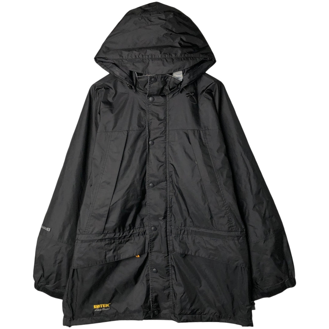 1990'S Eddie Bauer EBTEK GORE-TEX Ripstop Mountain Parka Shell Jacket (Men's Size M) Nylon (Gore-Tex) black type Vintage Second Hand