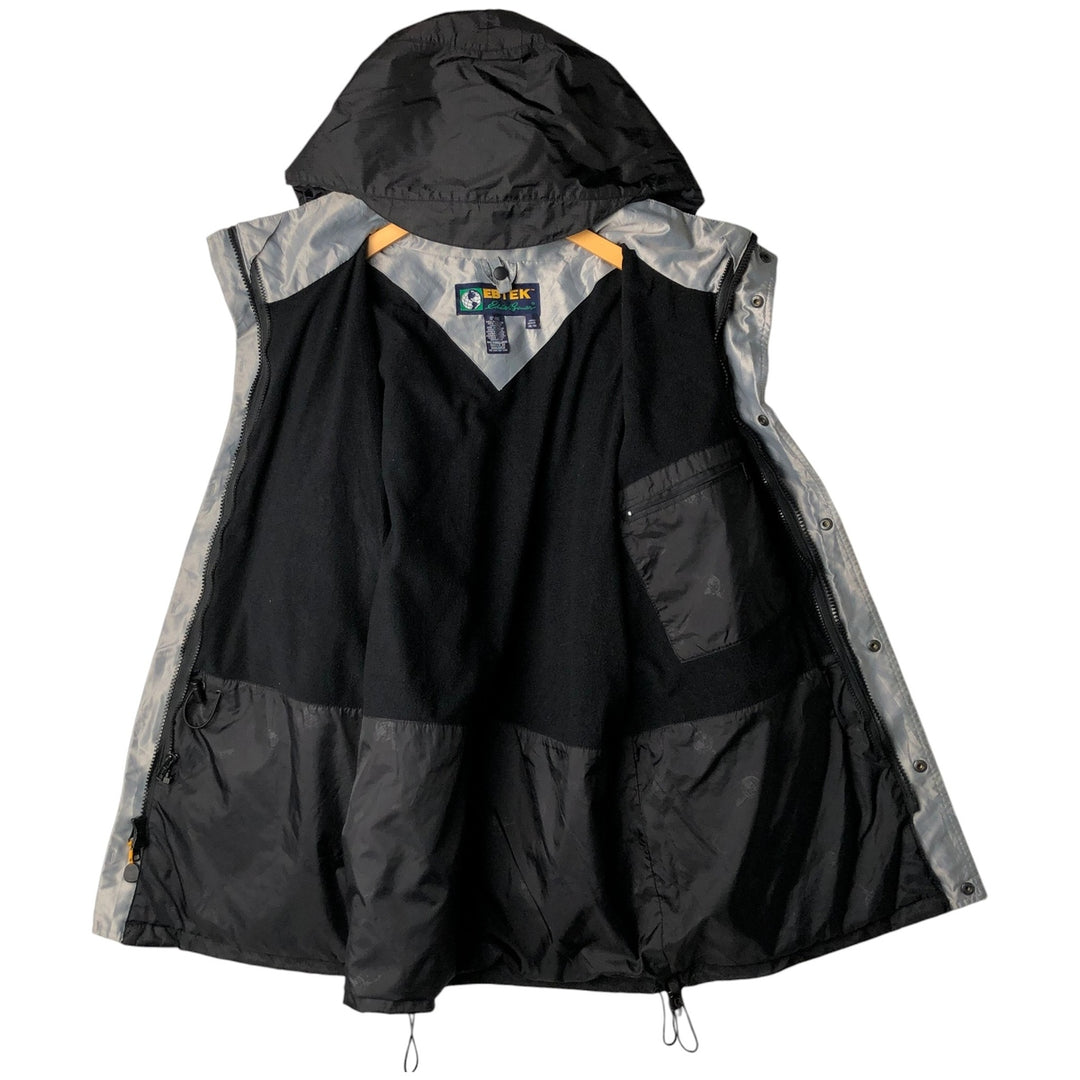 1990'S Eddie Bauer EBTEK GORE-TEX Ripstop Mountain Parka Shell Jacket (Men's Size M) Nylon (Gore-Tex) black type Vintage Second Hand