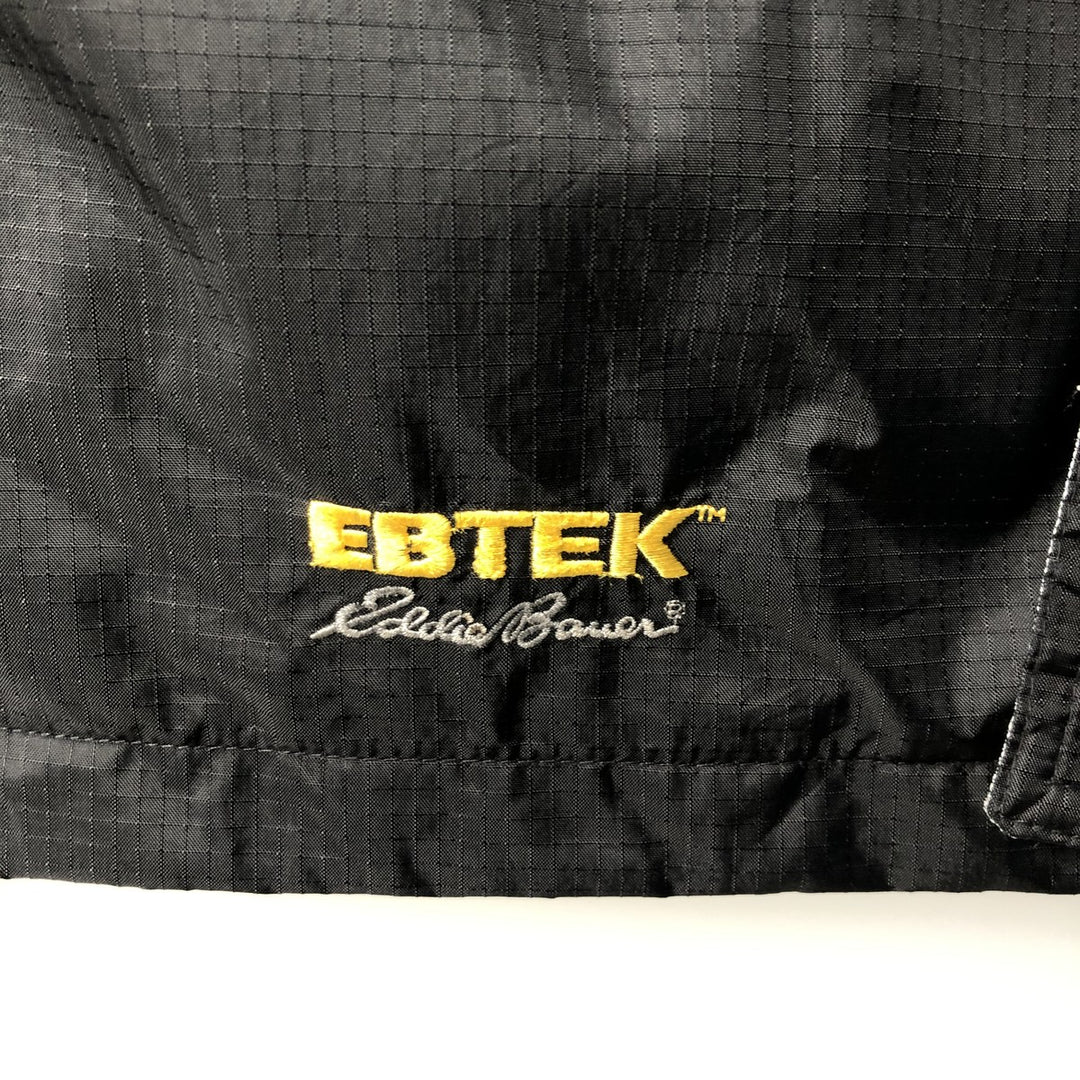 1990'S Eddie Bauer EBTEK GORE-TEX Ripstop Mountain Parka Shell Jacket (Men's Size M) Nylon (Gore-Tex) black type Vintage Second Hand