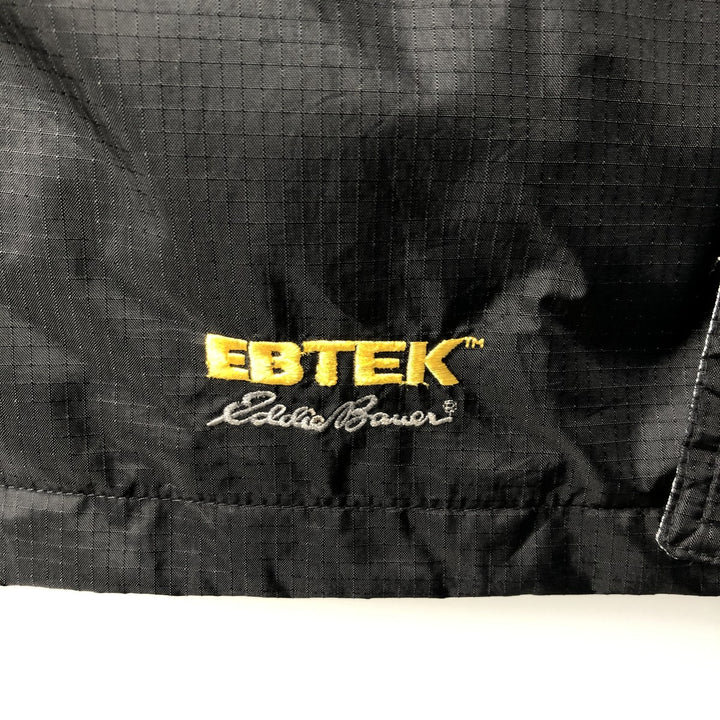 1990'S Eddie Bauer EBTEK GORE-TEX Ripstop Mountain Parka Shell Jacket (Men's Size M) Nylon (Gore-Tex) black type Vintage Second Hand