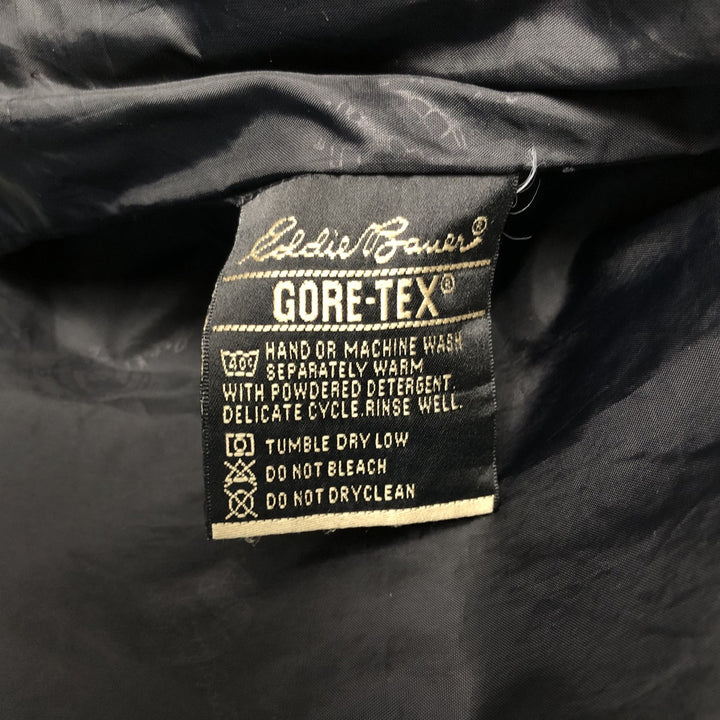 1990'S Eddie Bauer EBTEK GORE-TEX Ripstop Mountain Parka Shell Jacket (Men's Size M) Nylon (Gore-Tex) black type Vintage Second Hand