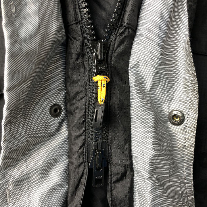 1990'S Eddie Bauer EBTEK GORE-TEX Ripstop Mountain Parka Shell Jacket (Men's Size M) Nylon (Gore-Tex) black type Vintage Second Hand