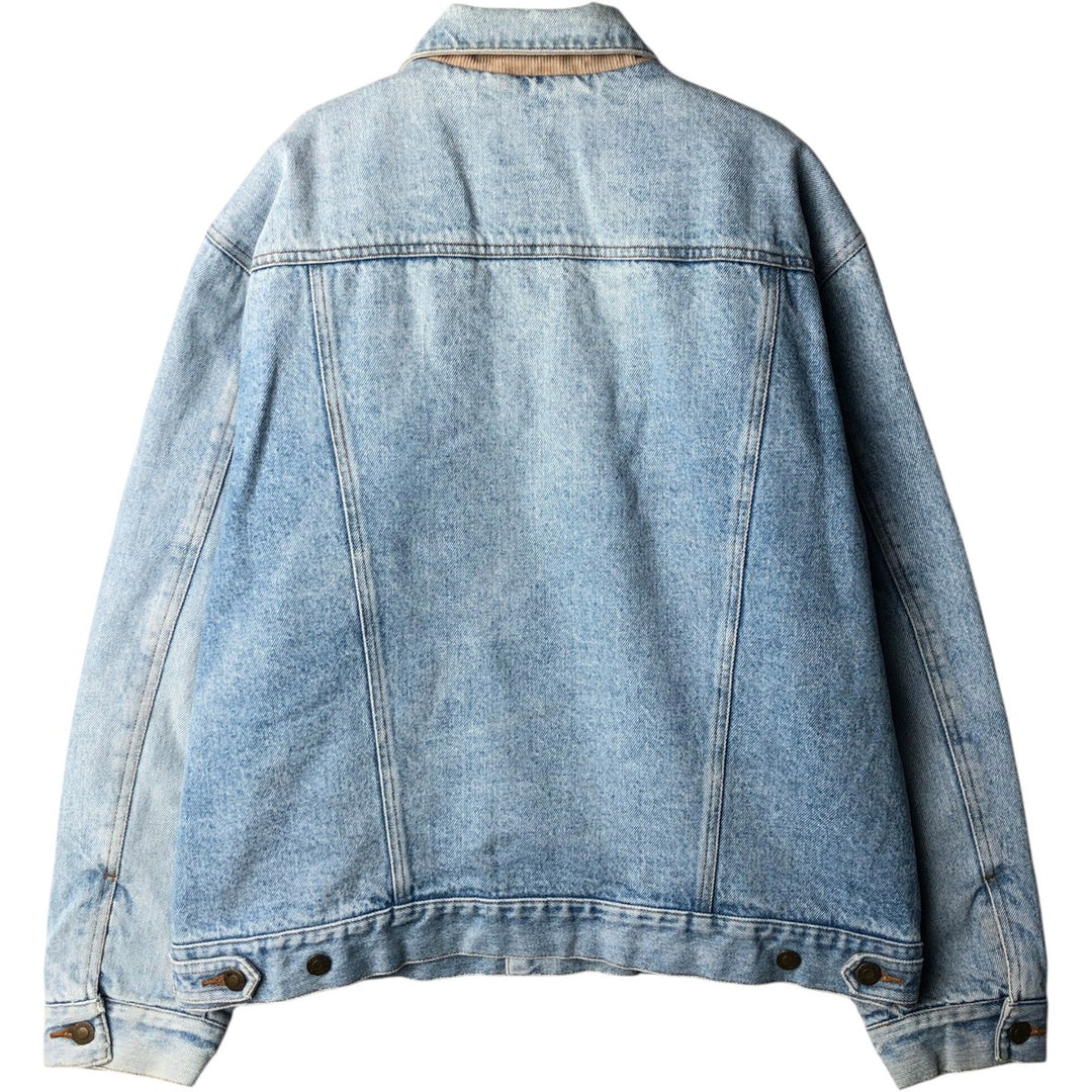 90s-00'S L.L.Bean padded denim jacket (men's size M equivalent) cotton blue type Vintage Second Hand