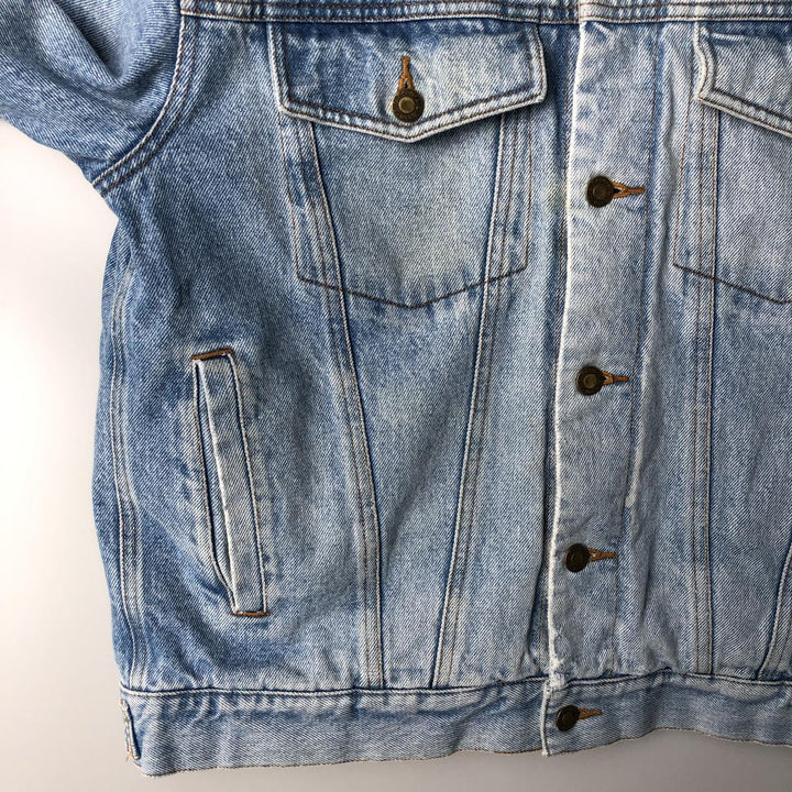 90s-00'S L.L.Bean padded denim jacket (men's size M equivalent) cotton blue type Vintage Second Hand
