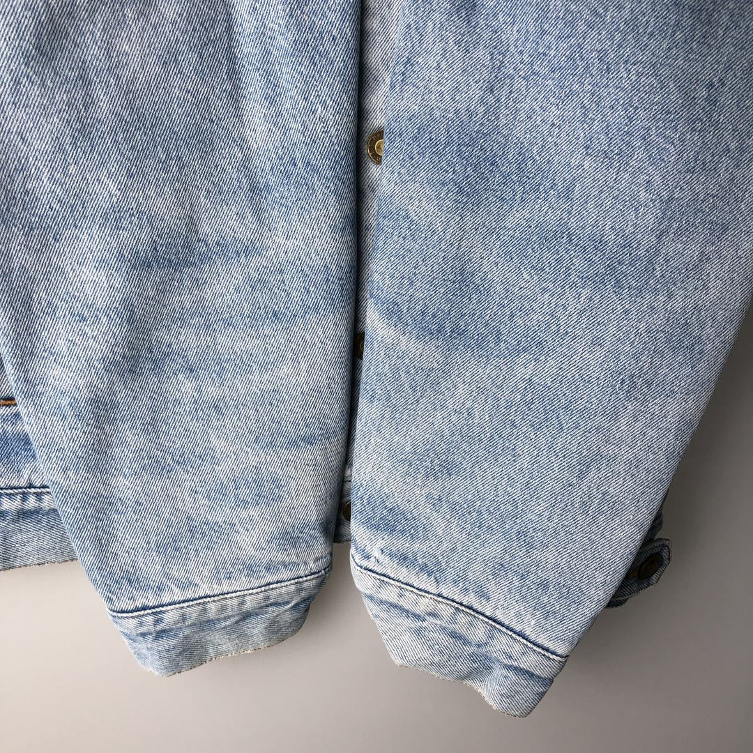 90s-00'S L.L.Bean padded denim jacket (men's size M equivalent) cotton blue type Vintage Second Hand