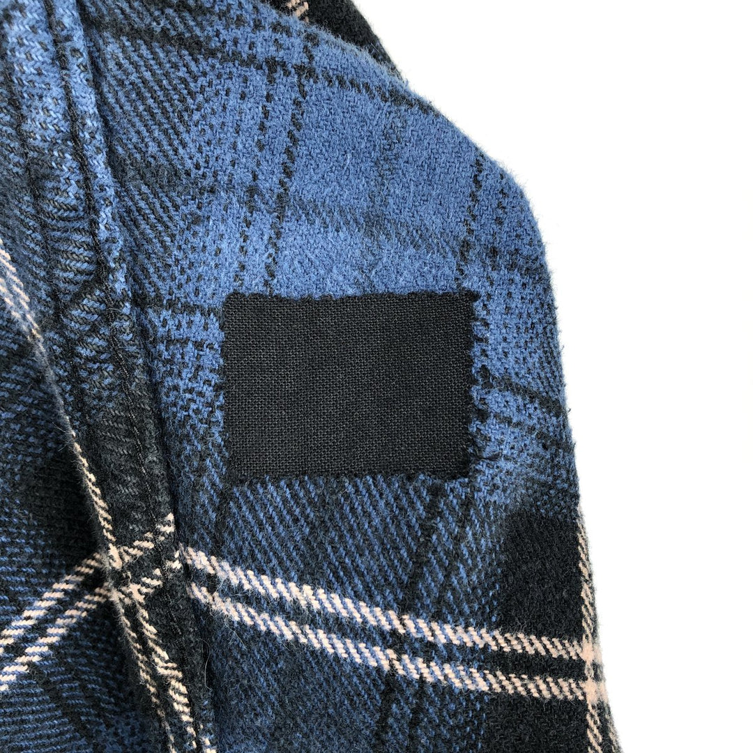 FIELD and STREAM Long Sleeve Flannel Check Shirt, Men's Size L cotton blue type Vintage Second Hand