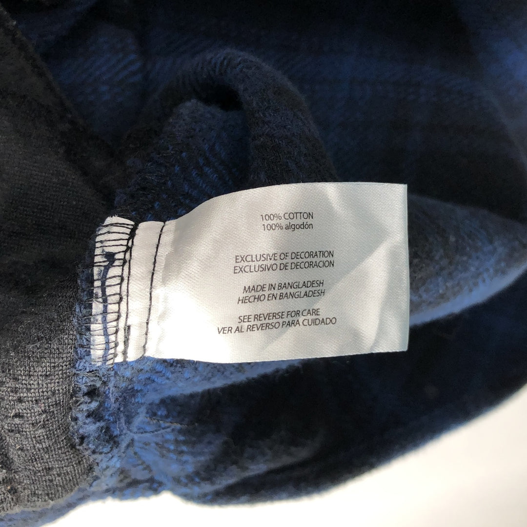 ORVIS Long Sleeve Flannel Check Shirt, Men's Size L cotton blue type Vintage Second Hand