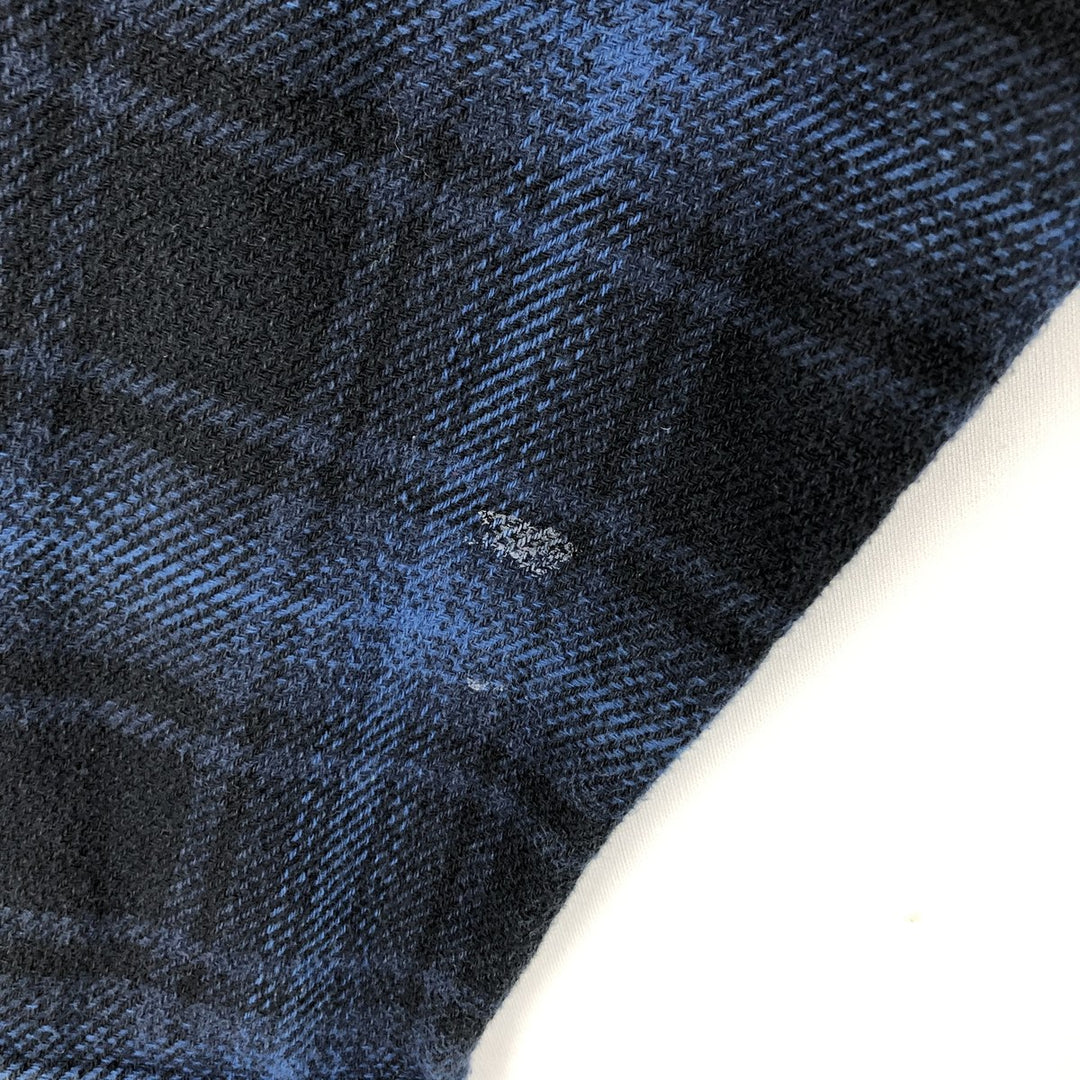 ORVIS Long Sleeve Flannel Check Shirt, Men's Size L cotton blue type Vintage Second Hand