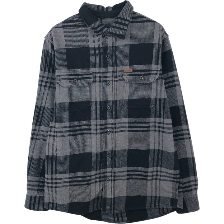 Orvis long-sleeved flannel check shirt, men's size S cotton gray type Vintage Second Hand