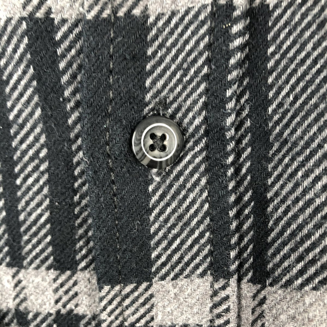 Orvis long-sleeved flannel check shirt, men's size S cotton gray type Vintage Second Hand